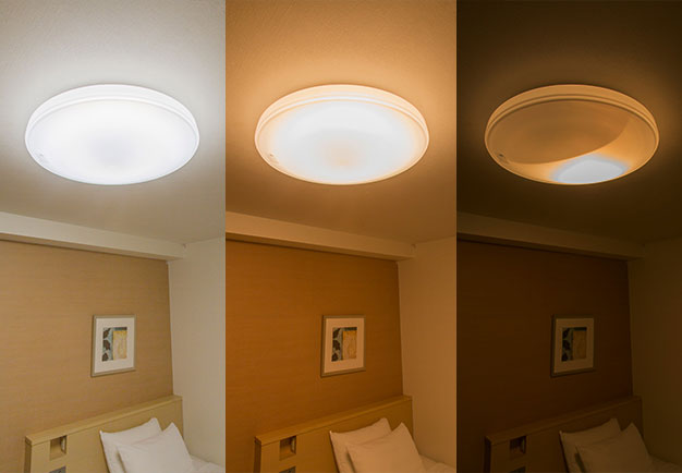 LEDシーリングライト調色機能